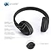 Wireless Headphone V4.0 Over-Ear Bluetooth Headset w/Mic for iPhone, iPad, iPod, Samsung Galaxy and Other Bluetooth - Enabled Devices. [Black]