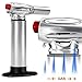 Mini Fan, Butane Torch Refillable Kitchen Torch with Safety Lock and Adjustable Flame Blow Torch for Creme, Brulee, BBQ, Baking, DIY Jewelry, Soldering