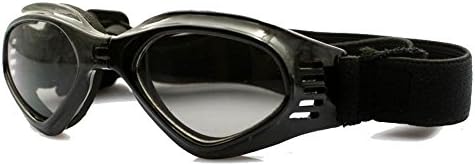 Dog Sunglasses, Doggy Goggles, Kromi Foldable UV Protection Doggie Dog Motorcycle Goggles Eyewear Pet Sunglasses for Small Medium Large Dogs (Black, Medium)