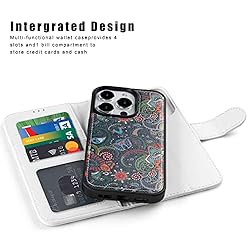 DorisMax for iPhone 14 Pro Wallet Case,Detachable