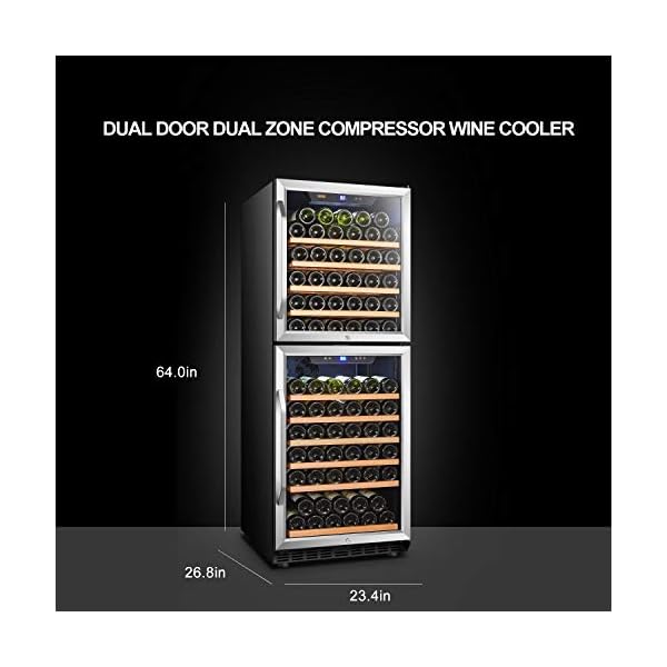 Lanbo-Built-in-Dual-Zone-Wine-Cooler-with-Double-Layer-Glass-Door-133-Bottle