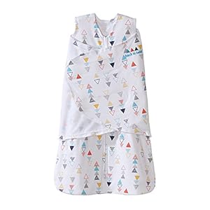 HALO Sleepsack Swaddle, 100% Cotton, Triangle Neutral, Multi, Small