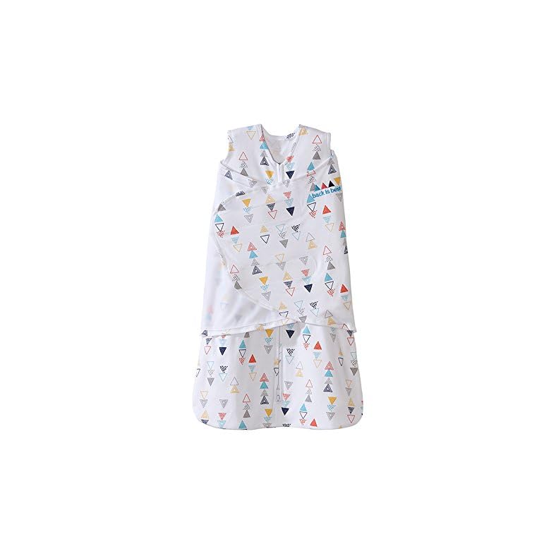 HALO Sleepsack Swaddle, 100% Cotton, Triangle Neutral, Multi, Small