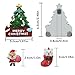 9 Pack Creative Christmas Fridge Magnet Gifts Christmas Day Home Decoration Kids Refrigerator Magnet - Perfect Magnets for Whiteboard, Refrigerator, Map and Calendar