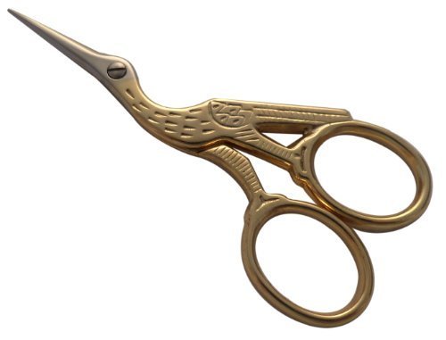 Stork Embroidery Scissors 3.5" - Made in Italy