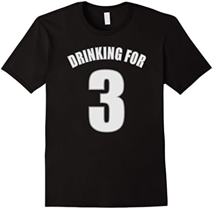 Men's pregnancy announcement shirts drinking for three shirt  XL Black