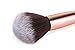 Jessup Makeup Brushes, Labeled Makeup Brush Set Premium Synthetic and Natural Hair Foundation Powder Concealer Eyeshadow Blending 15pcs Brush Kit, Rose Gold/Black T160