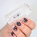 Clear Nail Art Stamper Jelly Stamping Clear Nail Art Stamping Stampers Clear Jelly Nail Art Stamping Stamper Soft Squishy Nail Art Kit DIY Nail Stampers (Frosted 2.8 cm)