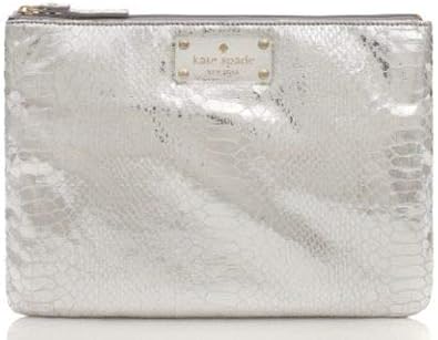 kate spade silver clutch