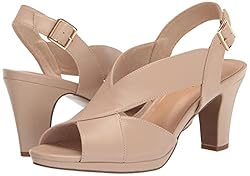 Easy Street Women's Christy Heeled Sandal, Nude, 6.5