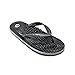 Revs - Lights - Men's and Women's Reflexology Massage Flip Flops, Black, US9 Women/US8 Men