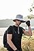 KKIV Sun Hats for Men Women Fishing Hat UPF 50+ Protection Summer Outdoor Sun Cap Breathable Wide Brim Hat for Hiking Safari Camping Hunting Boating Gardening Travel Waterproof Bucket Mesh Boonie Hat