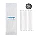 100 Piece Nylon Zip Ties Heavy Duty - 8 Inch Multi-Purpose Self Locking Cable Ties, 50 Pounds Tensile Strength, White