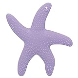 AILAMS Baby Teething Toy,BPA-Free FDA Approved Food Grade Silicone,Toddlers Starfish Teether Ring (Light purple)