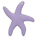 AILAMS Baby Teething Toy,BPA-Free FDA Approved Food Grade Silicone,Toddlers Starfish Teether Ring (Light purple)
