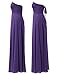 Remedios A-Line Chiffon Bridesmaid Dress Strapless Long Prom Evening Gown, #111 Purple,US8