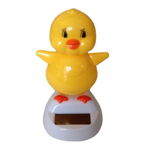Solar Powered Dancing Chick Yellow 4"