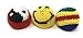 Hacky Sacks - Footbags (3 Pack) with Cool Knitted Designs, Filled with Plastic Beads and Styrofoam Balls for Better Play