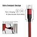 VMTOP iPhone Cable,Lightning Cable 3Pack 3FT USB Charging Charger for iPhone 7/7 Plus/6S/6S Plus,SE/5S/5,iPad,iPod Nano 7(Black+Red)