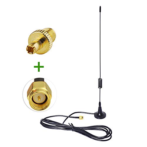 wlaniot 4G LTE Antenna 5dBi 700-2600MHZ Omni Directional Strong Magnetic Base SMA Connector Mobile Hotspot/WiFi Router/USB Modem/Mobile Phone Signal Booster/4g Security Camera
