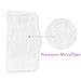 Fushing 5Pcs Steam Mop Pads, Washable Microfiber Cleaning Steamer Replacement Pads for Shark Steam & Spray Mop S3101 S3251 SK460 SK410 S3101n2 S3250 SK435CO SK140 SK141,White