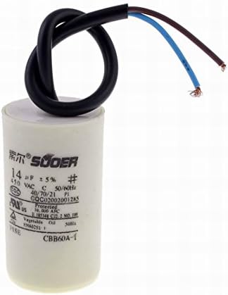 Ugtell Motor Capacitor capacitance 14Uf Voltage 450V AC frequency 50/60Hz motor capacitor cbb60a-1 Capacitor