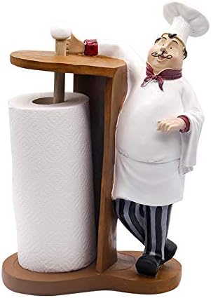 MLQ Paper Towel Holder, Restaurant Roll Holder Chef Decoration Perfect Creative Simple Restaurant Roll Holder Shop Home Practical Set Up Kitchen Towel Rack