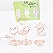 JANOU Mini Heart Shape Place Card Memo Holder Picture Stand Note Clip for Wedding Party Decoration Pack 10pcs (Rose Gold)