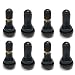 BLACKHORSE-RACING 25 Pack TR412 Rubber Tire Snap-in Short Valve Stem ATV Lawn Mower Garden Tractor Plug Stem for Tubeless 0.453" 11.5mm Rim Holes on Standard Vehicle Tires