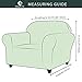 CHUN YI Stretch Chair Sofa Slipcover 1 Piece Couch Cover, 1 Seater Settee Coat Soft with Elastic Bottom, Checks Spandex Jacquard Fabric,Small,Dark Blue/Navy