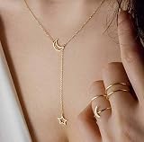 Sweet Popular Moon Stars Pendant Necklace