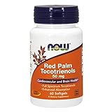 NOW Supplements, Red Palm Tocotrienols 50 mg, with Enhanced Absorption of Full Spectrum Tocotrienols, 60 Softgels