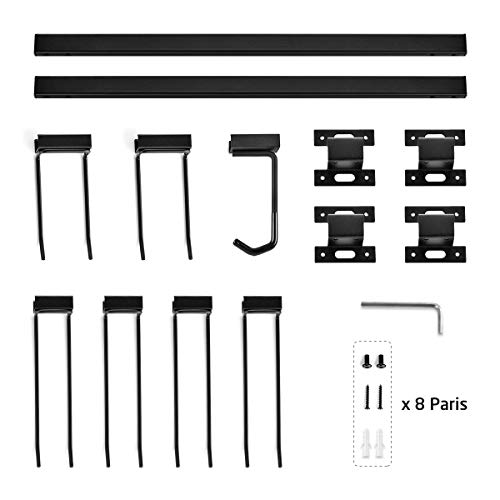 Garage Organizer, Kinghouse 48 Inch Tool Storage Rack, Adjustable Tool Hanger Organizer with 6 pcs Tool Hooks, 1 pcs Bike Hook, Home Garage Storage System