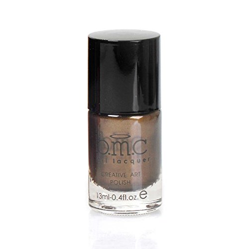 BMC Metallic Brown Color Nail Stamping Lacquers - Creative Art Polish Set 3, Electromagnetic