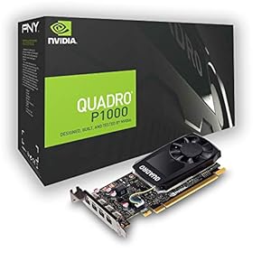 PNY Quadro P1000 Professional Graphic Card 4GB GDDR5 PCI Express 3.0 x16, Single Slot, 4x Mini-DisplayPort, 5K Support…