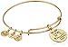 Alex and Ani Cleveland Indians Cap Logo Expandable Rafaelian Gold Bangle Bracelet