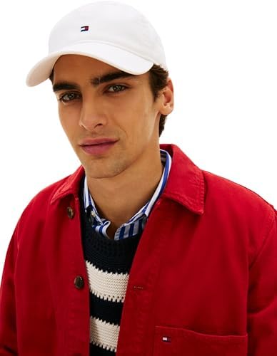 Herren Cap Flag Soft Panel mit Klemmverschluss, Weiß (Th Optic White), Einheitsgröße