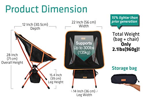 3 Trekology+YIZI+Portable+Camping+Chair