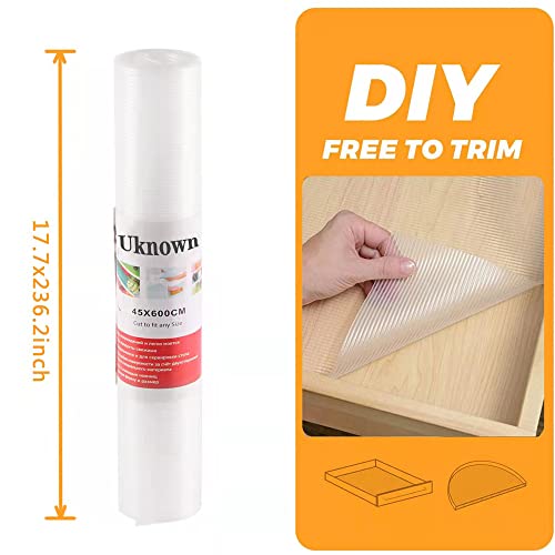 Shelf Liner, 17.5 Inch x 20 FT Liner, Drawer Liner, Washable