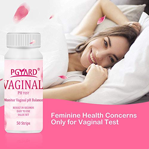PGYARD 50 Strips Vaginal Health pH Test Strips, Monitor Feminine