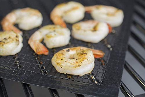 BBQ Butler Grill Mat - Mesh Non-Stick Grill Mat - Perfect For Smokers - Traeger, Green Egg, Kamodo Compatible - 2 Mats - Thumbnail 6