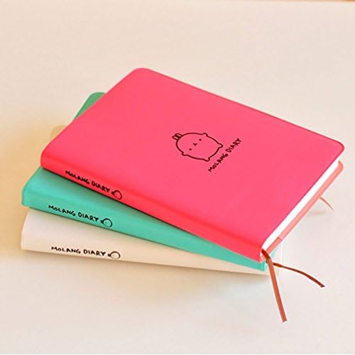 2017~2018 Molang Rabbit Notebook Diary Weekly Plan Agenda Scheldule School #Y5
