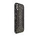 Speck Products Compatible Phone Case for Apple iPhone Xs and iPhone X, Presidio Grip+Glitter Case, Obsidian Black with Gold Glitter/Black