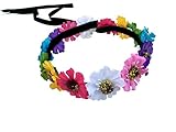 Festie Fever Light Up Hippy Flower Crown with LED (Rainbow)