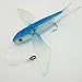 AGadget 8inch/4oz Fishing Lures Soft Plastic Big Size Silicone Artificial Baits 3D Flying Fish with Hook (Blue)