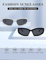 kimorn Y2K Wrap Around Polarized Sunglasses Womens