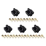 Relay Connector, MUYI 5 Pack Car Relay 12V Socket 5 Pin Connector 30Amp 40Amp 6.