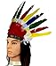 Rhode Island Novelty Amecan Indian Dress Up Headdress Costume Accessoes for Kids 6-Piece Bundle