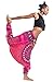 Harem Pants Unisex Tribal Chakra Jumpsuit Harem Pants for Men & Women in Pink,Pink,One Size