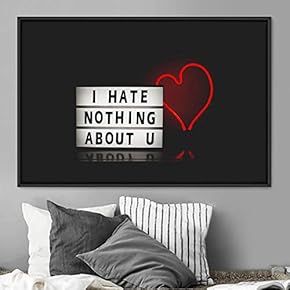 signwin Framed Canvas Wall Art Pressed Quotes 3D...